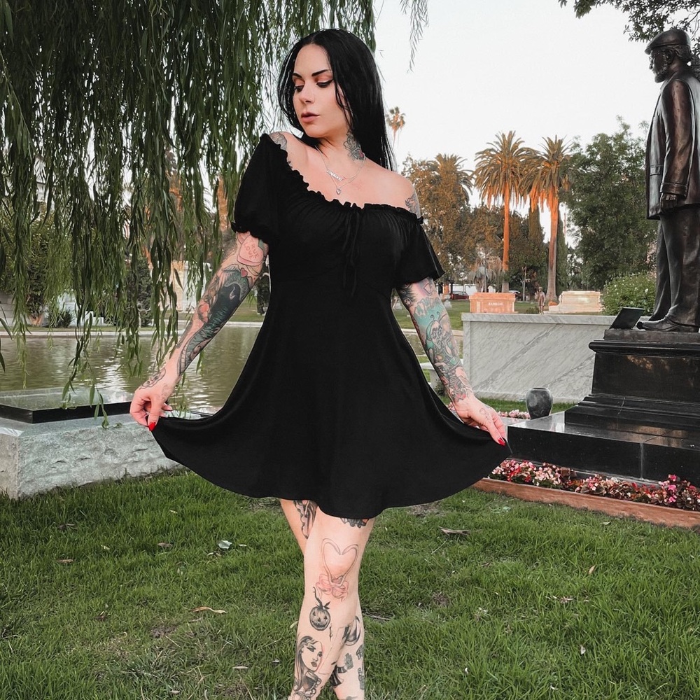 Foxblood Gretel babydoll dress